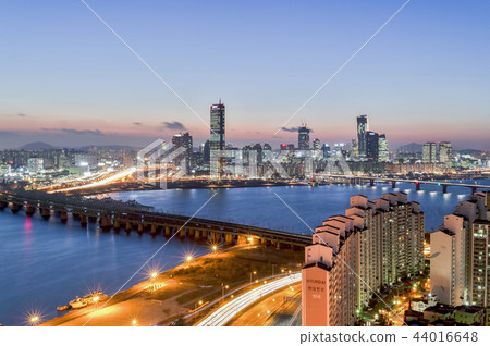 63 Building, Lienchenia, Han River Bridge, Wonhyo Bridge, Riverside North Road, Han River Municipal Park, Yongsan-gu, Han River, Seoul, 44016648