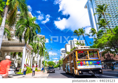 “夏威夷”威基基卡拉卡瓦街 44019123