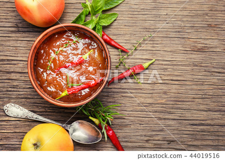 Homemade apple sauce, jam 44019516