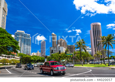 "Hawaii" in front of Honolulu Ala Moana Center "Hawaii" in front of Honolulu Ala Moana Center 44020057
