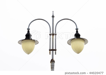 Street post-lamp with two shades. Street post-lamp with two shades. 44020477