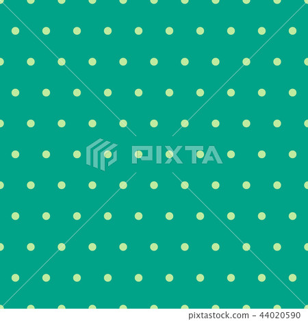 Seamless pattern vector with green polka dots - Stock Illustration ...