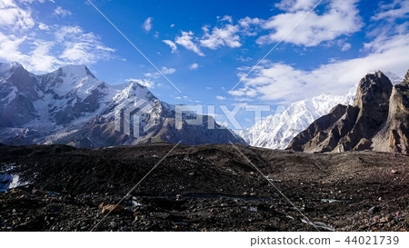 K2 and Broad Peak from Concordia in the Karakorum K2 and Broad Peak from Concordia in the Karakorum 44021739