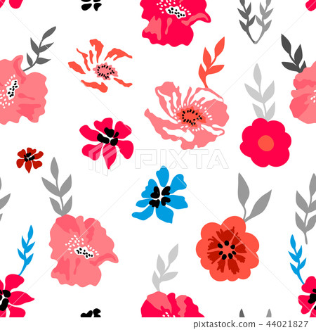 Pink and grey flourish composition. 44021827