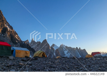K2 and Broad Peak from Concordia in the Karakorum K2 and Broad Peak from Concordia in the Karakorum 44022149