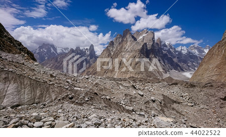 Trango Towers and Baltoro Glacier Karakorum Pakist Trango Towers and Baltoro Glacier Karakorum Pakist 44022522
