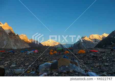K2 and Broad Peak from Concordia in the Karakorum K2 and Broad Peak from Concordia in the Karakorum 44022747