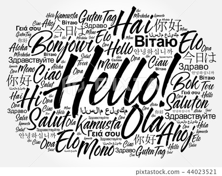 Hello word cloud in different languages Hello word cloud in different languages 44023521