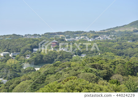 [長崎縣]從平戶城的平戶市區的城市景觀 44024229