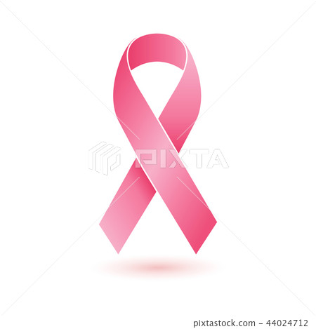 National Breast Cancer Awareness Month. Pink ribbon isolated background vector. 44024712
