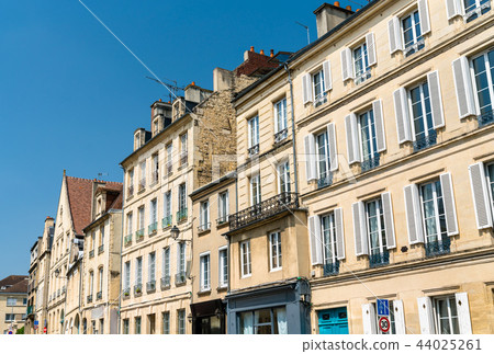 Typical french buildings in Caen, Normandy 44025261