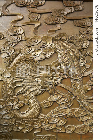 Dragon pattern, dragon sculpture, chair 44025676