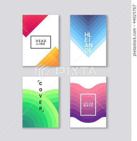 Abstract color covers set. Trendy design - Stock Illustration [44025767 ...