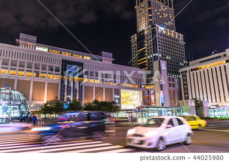 "Hokkaido" Sapporo station square · night view "Hokkaido" Sapporo station square · night view 44025980