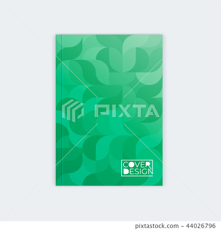 Vertical cover template a4. Wavy abstract design. 44026796