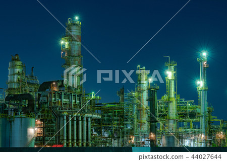 Factory night view Factory night view 44027644
