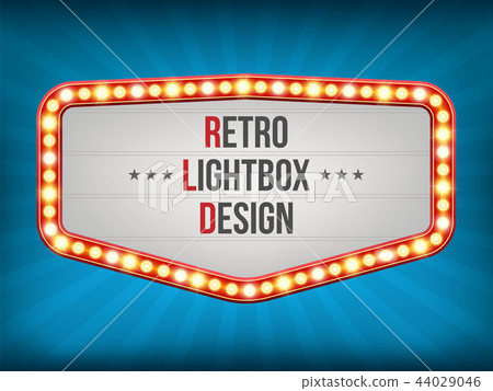 Creative vector illustration of retro light bulb frame set isolated on transparent background. Art Creative vector illustration of retro light bulb frame set isolated on transparent background. Art 44029046