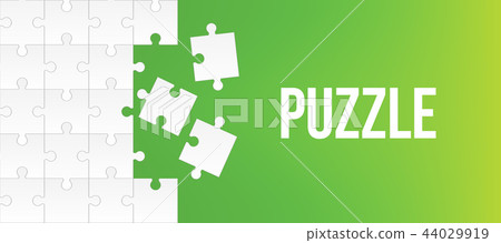 Creative vector illustration of jigsaw puzzle pieces background. Business concept art design blank Creative vector illustration of jigsaw puzzle pieces background. Business concept art design blank 44029919