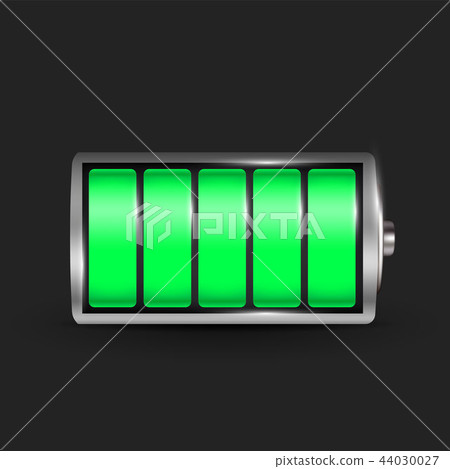 Creative vector illustration of 3d different charging status battery load isolated on transparent Creative vector illustration of 3d different charging status battery load isolated on transparent 44030027