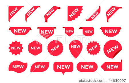 Stickers vector icons for shop sale tags, labels 44030097