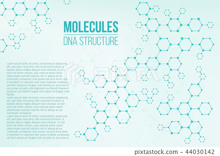 Creative vector illustration of molecular structure coding connection genome isolated on background 44030142