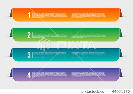 Creative vector illustration of infographics template step isolated on transparent background. Art Creative vector illustration of infographics template step isolated on transparent background. Art 44031170
