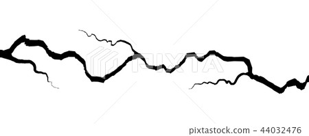 Creative vector illustration of realistic wall cracks set isolated on transparent background. Art Creative vector illustration of realistic wall cracks set isolated on transparent background. Art 44032476