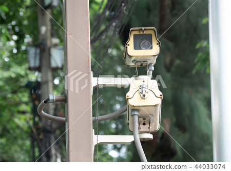 CCTV security camera installed in village CCTV security camera installed in village 44033074
