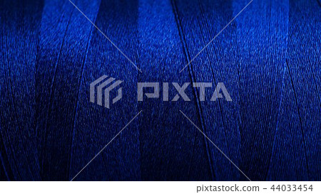 Macro texture of blue thread background Macro texture of blue thread background 44033454