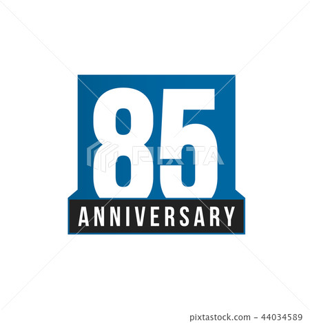 85th Anniversary vector icon. Birthday logo template. Greeting card design element. Simple business 85th Anniversary vector icon. Birthday logo template. Greeting card design element. Simple business 44034589