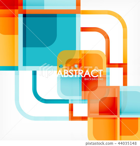 Abstract background, square shapes geometric composition Abstract background, square shapes geometric composition 44035148