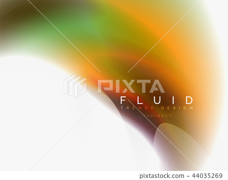 Background abstract - liquid colors wave flow 44035269