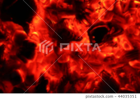 ash fire blurred in dark night 44035351