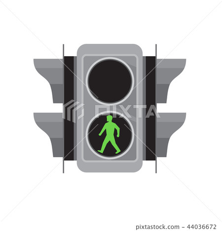Traffic Light Man Walking Retro - Stock Illustration [44036672] - PIXTA