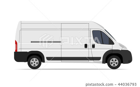 Cargo Van Mini Bus vector 44036793