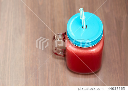 Watermelon smoothie in a mason jar. Healthy choice 44037365