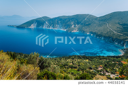Amazing landscape of mediterranean island. Summer vacation. Greece, island Ithaki-view of the 44038141