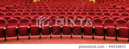 Panoramic view of an empty cinema hall 44038641