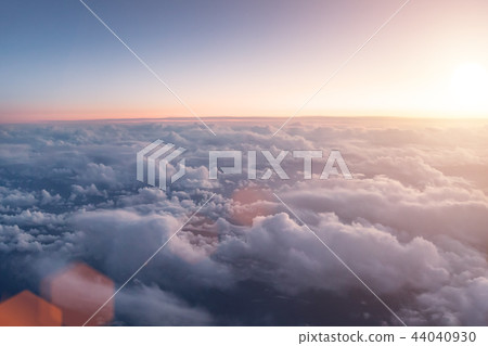 Bird eye view of upper cloud´s layer. 44040930