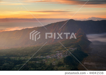 Cemoro lawang village view in morning in East Java 44041538