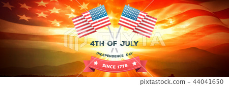 Composite image of independence day graphic 44041650