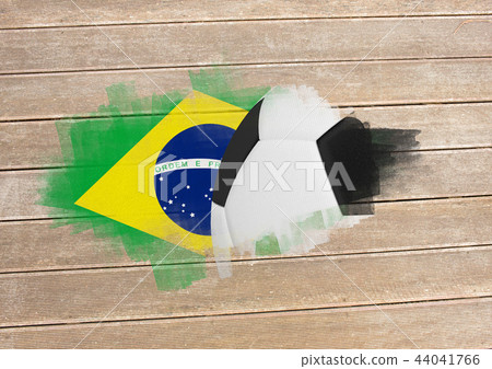 Composite image of black and white football Composite image of black and white football 44041766