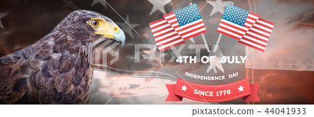 Composite image of independence day graphic 44041933