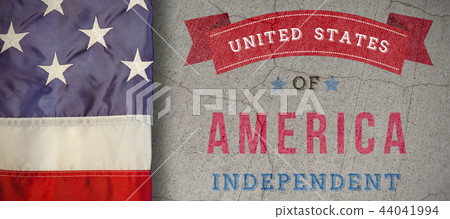 Composite image of creased us flag Composite image of creased us flag 44041994
