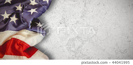 Composite image of creased us flag Composite image of creased us flag 44041995