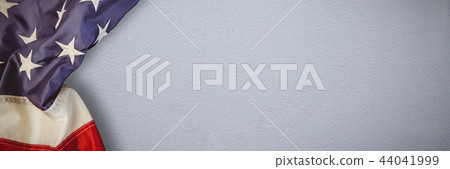 Composite image of creased us flag 44041999