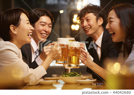 Working people drinking alcohol 44042680