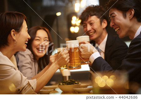 Working people drinking alcohol 44042686