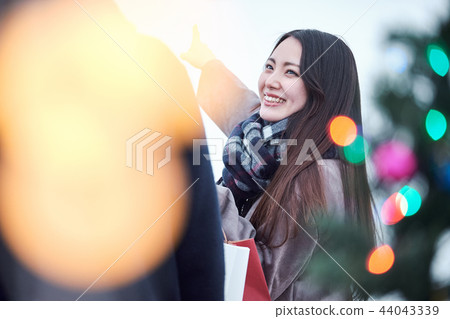 A couple doing a date A couple doing a date 44043339