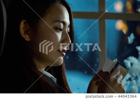 High school girl studying High school girl studying 44043364